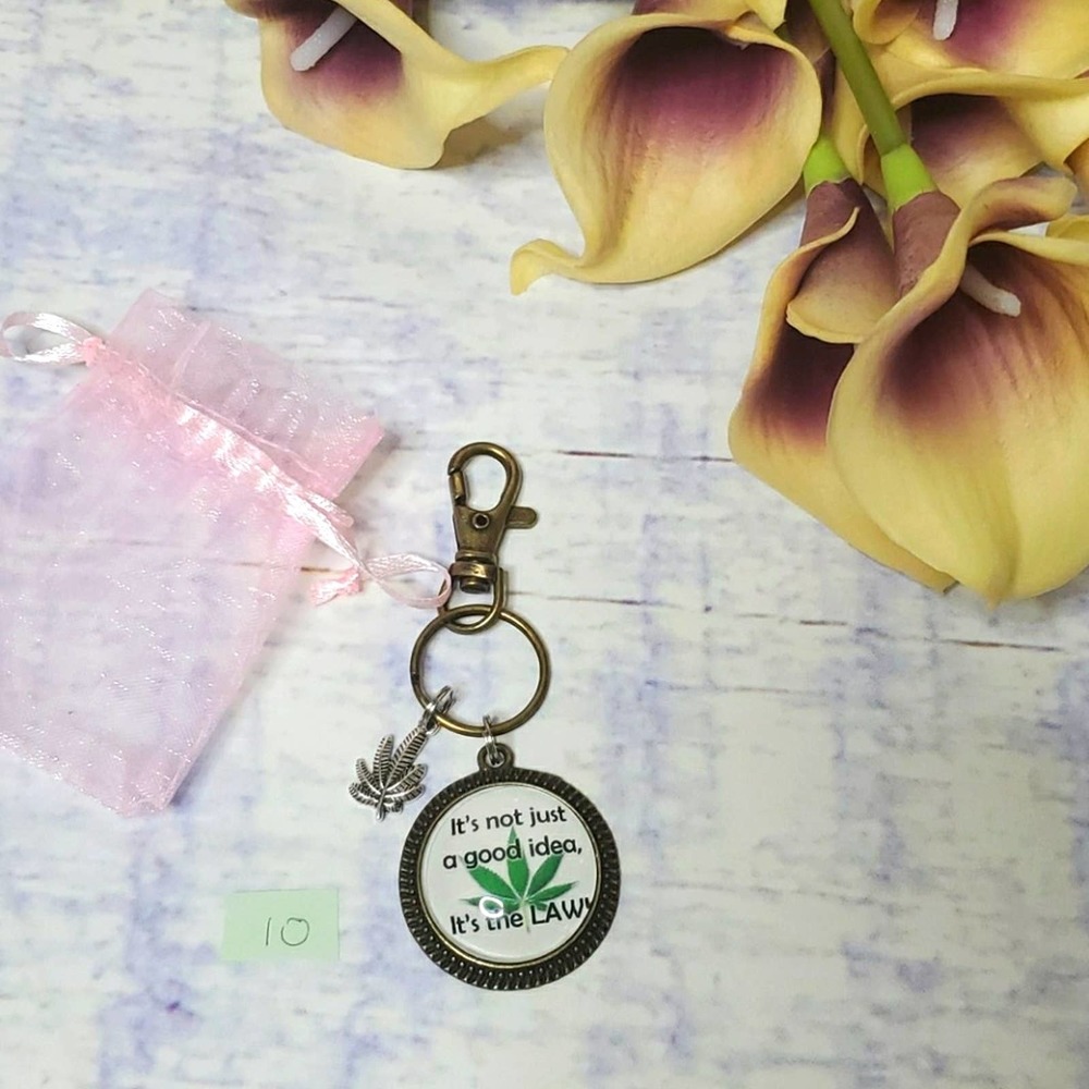 Handmade Leaf Keychain